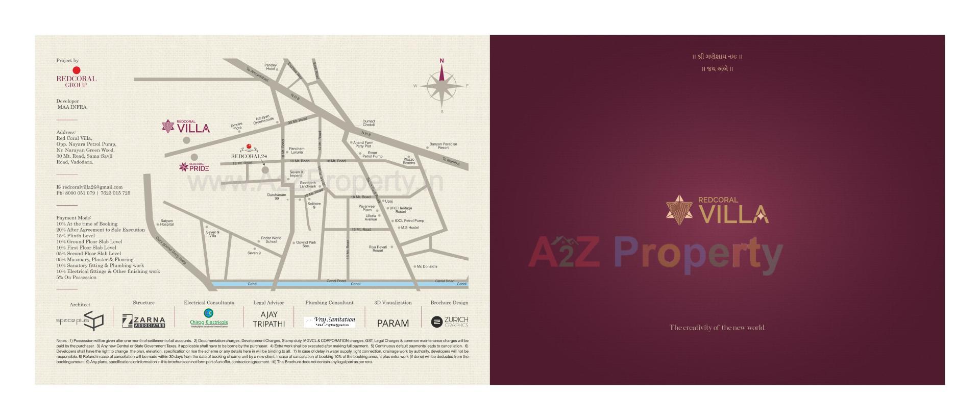  of real estate project Redcoral Villa located at Chhani, Vadodara, Gujarat