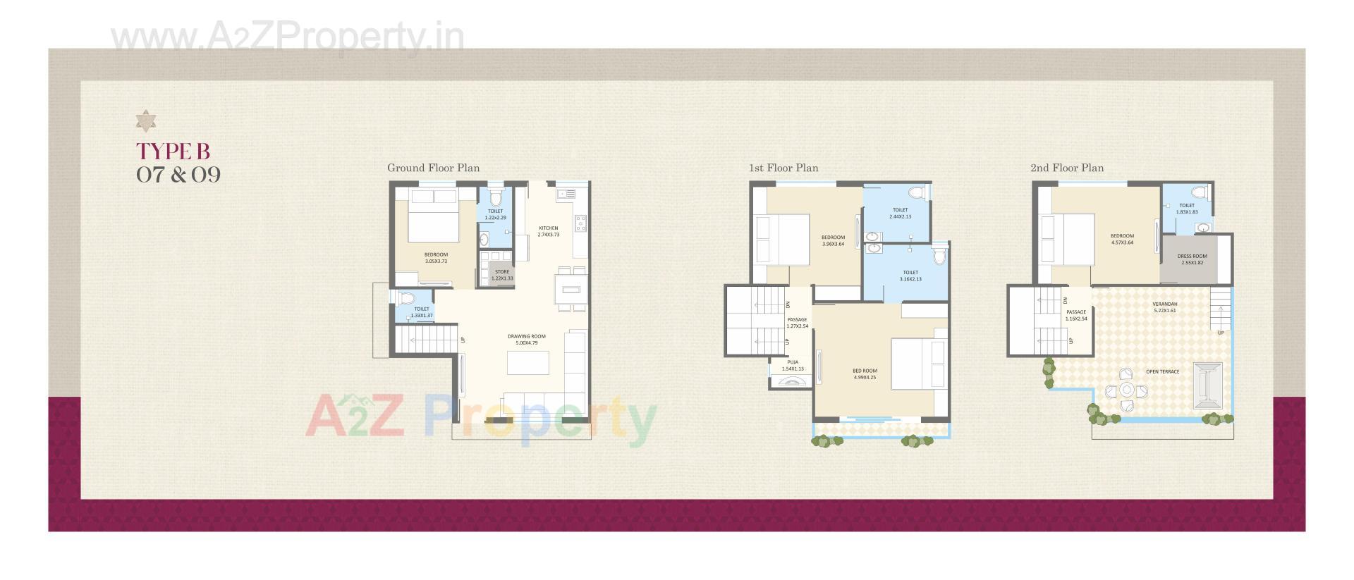Layout of real estate project Redcoral Villa located at Chhani, Vadodara, Gujarat
