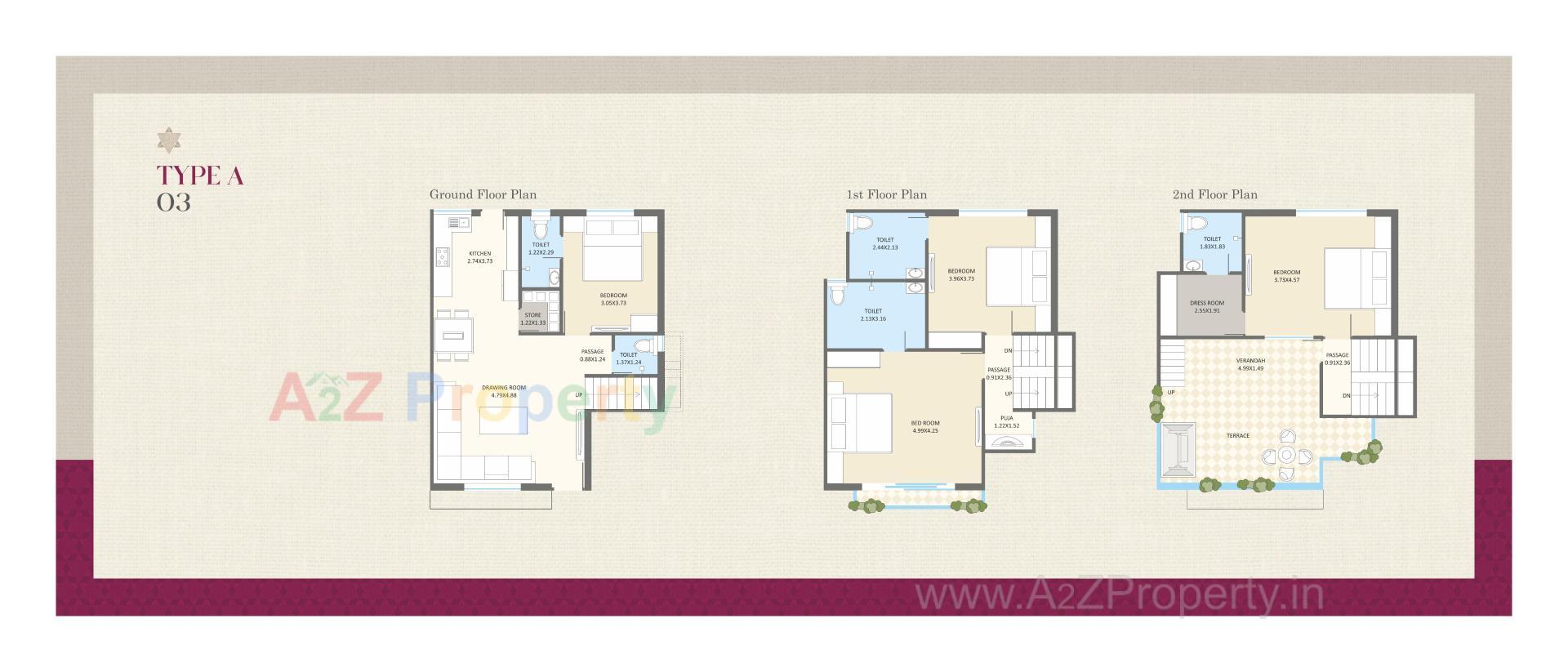 Layout of real estate project Redcoral Villa located at Chhani, Vadodara, Gujarat
