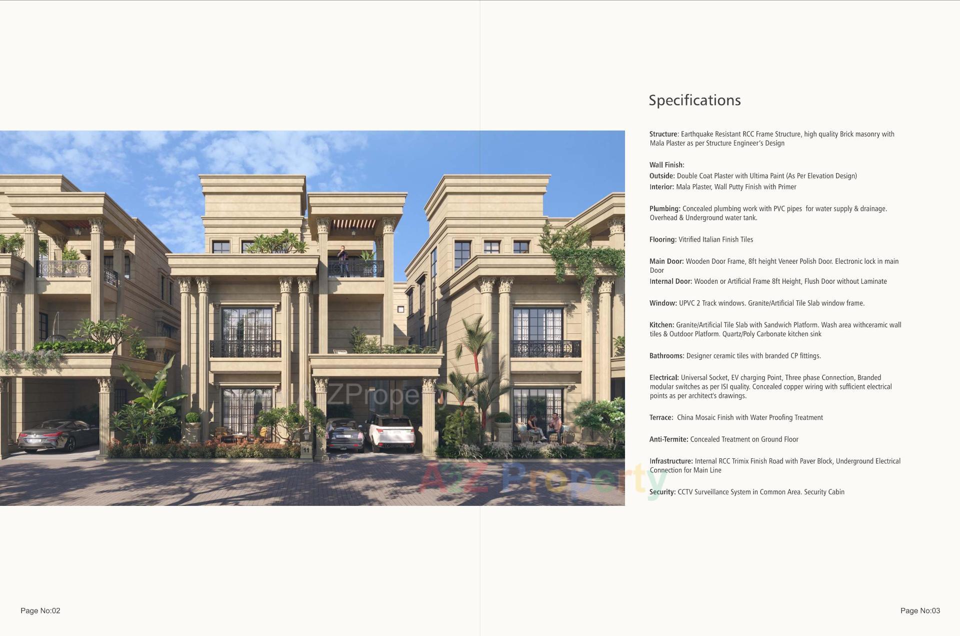 3D Elevation of real estate project Regalia located at Bhayli, Vadodara, Gujarat