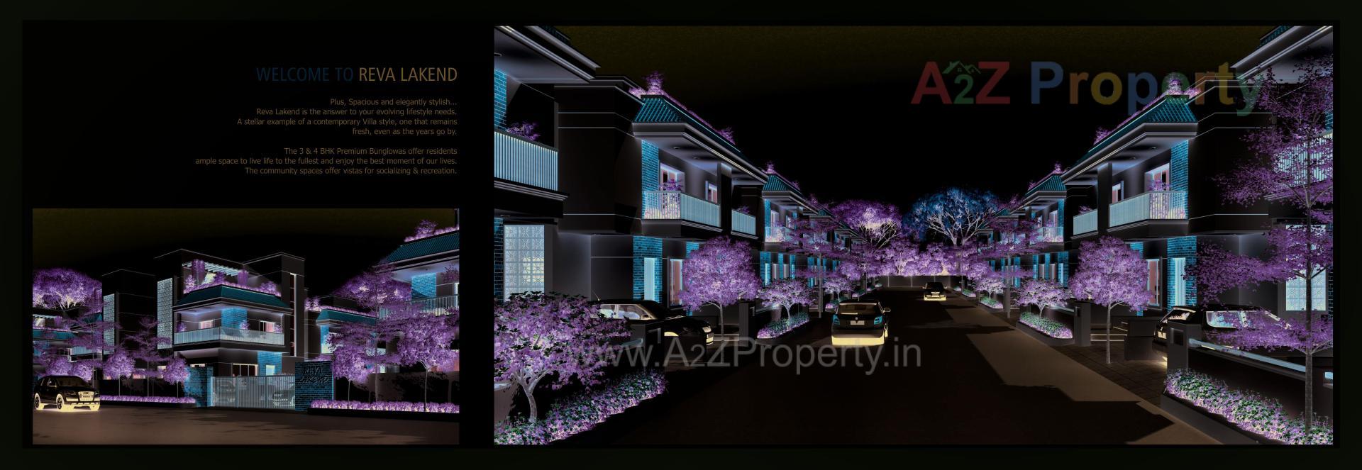 3D Elevation of real estate project Reva Lakend located at Sayajipura, Vadodara, Gujarat