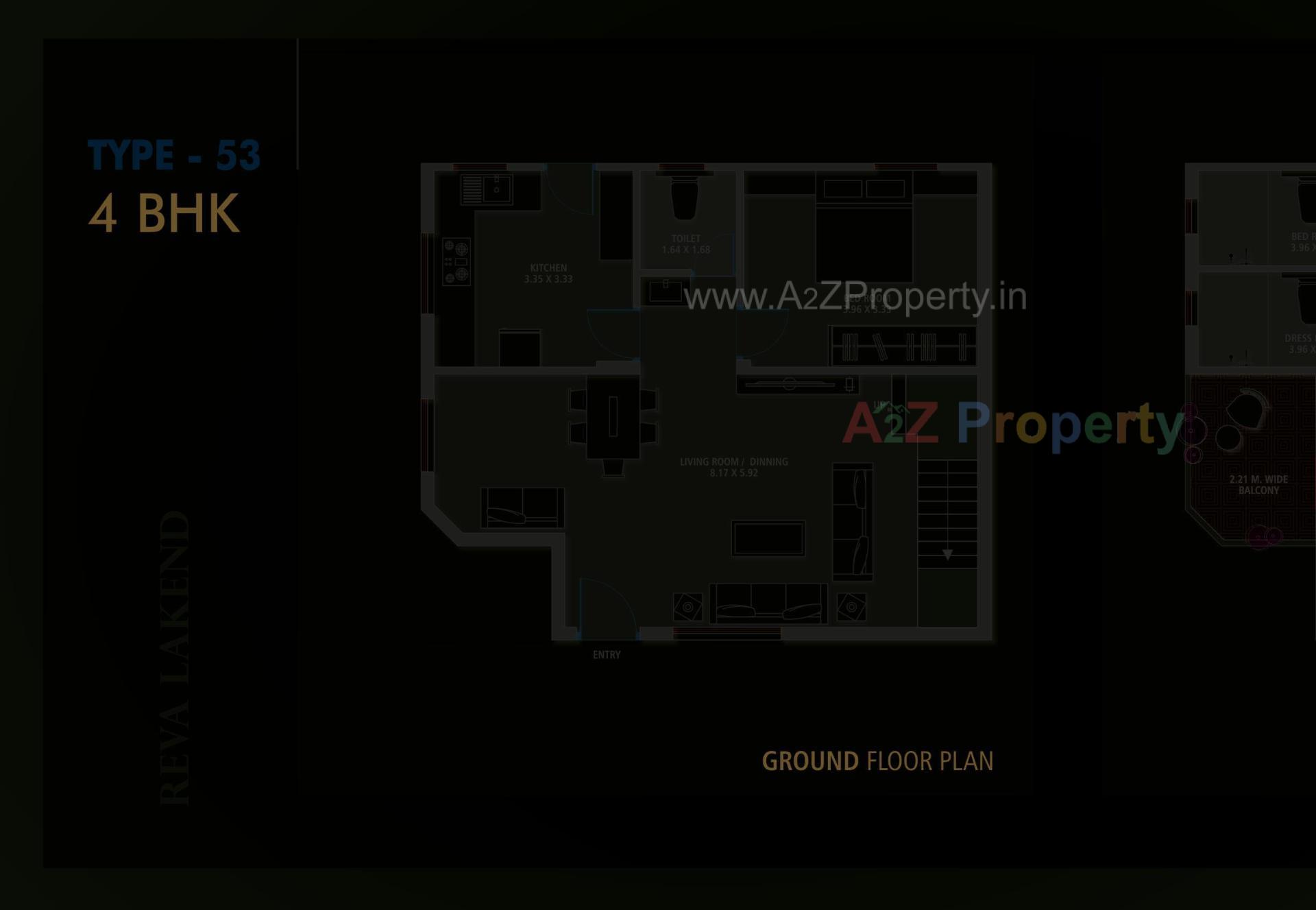 Layout of real estate project Reva Lakend located at Sayajipura, Vadodara, Gujarat