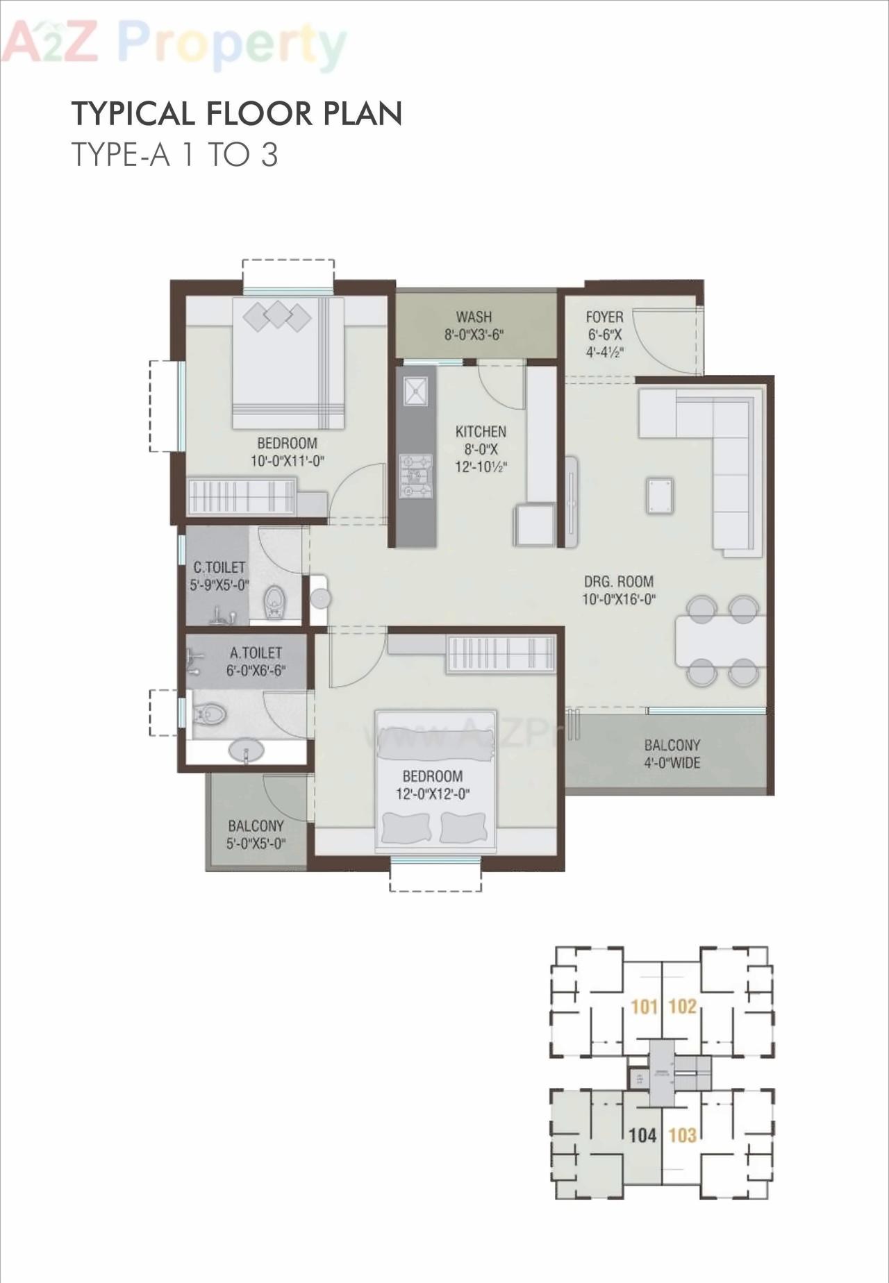Layout of real estate project Revanta Centrum located at Makarpura, Vadodara, Gujarat