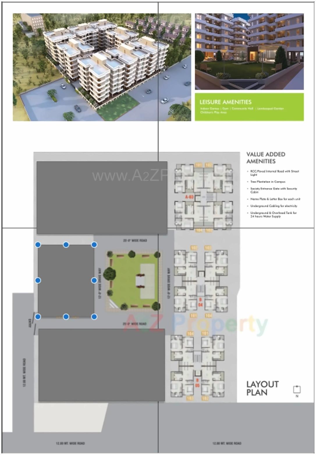 Layout of real estate project Revanta Centrum located at Makarpura, Vadodara, Gujarat