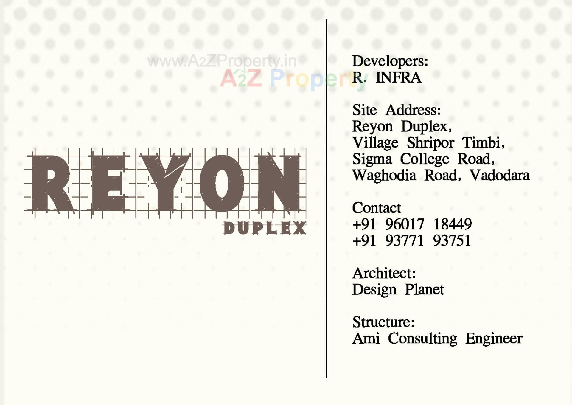  of real estate project Reyon Duplex located at Vadodara, Vadodara, Gujarat