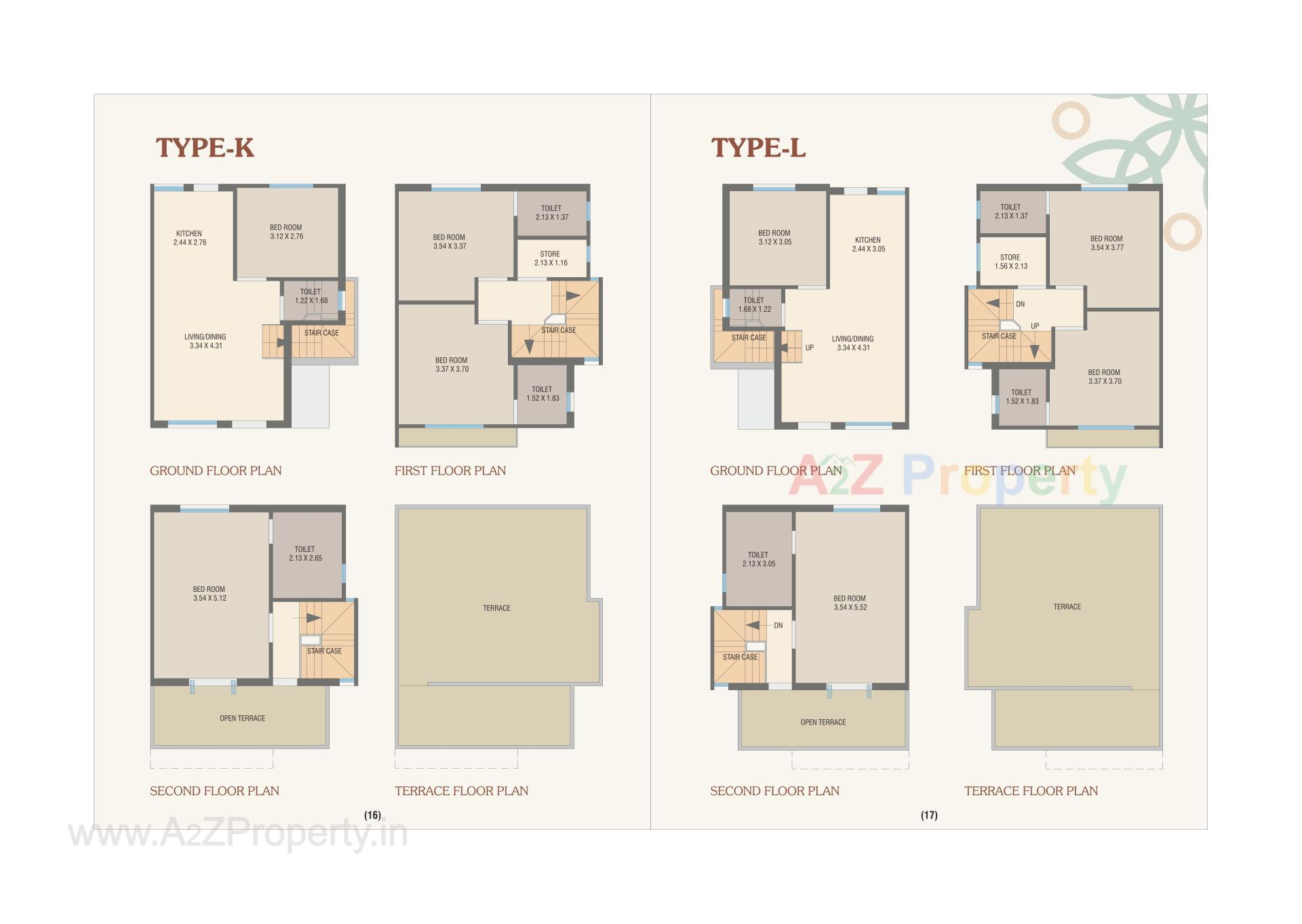 Layout of real estate project Rhythm Bunglows located at Tarsali, Vadodara, Gujarat