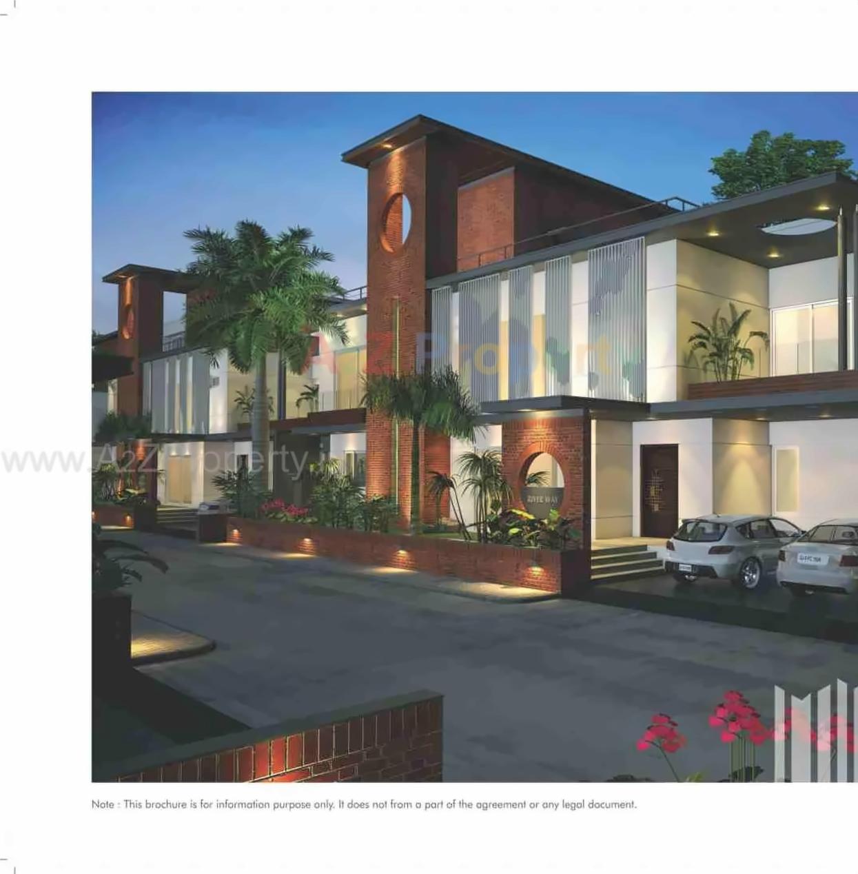 3D Elevation of real estate project Riverway County located at Sevasi, Vadodara, Gujarat