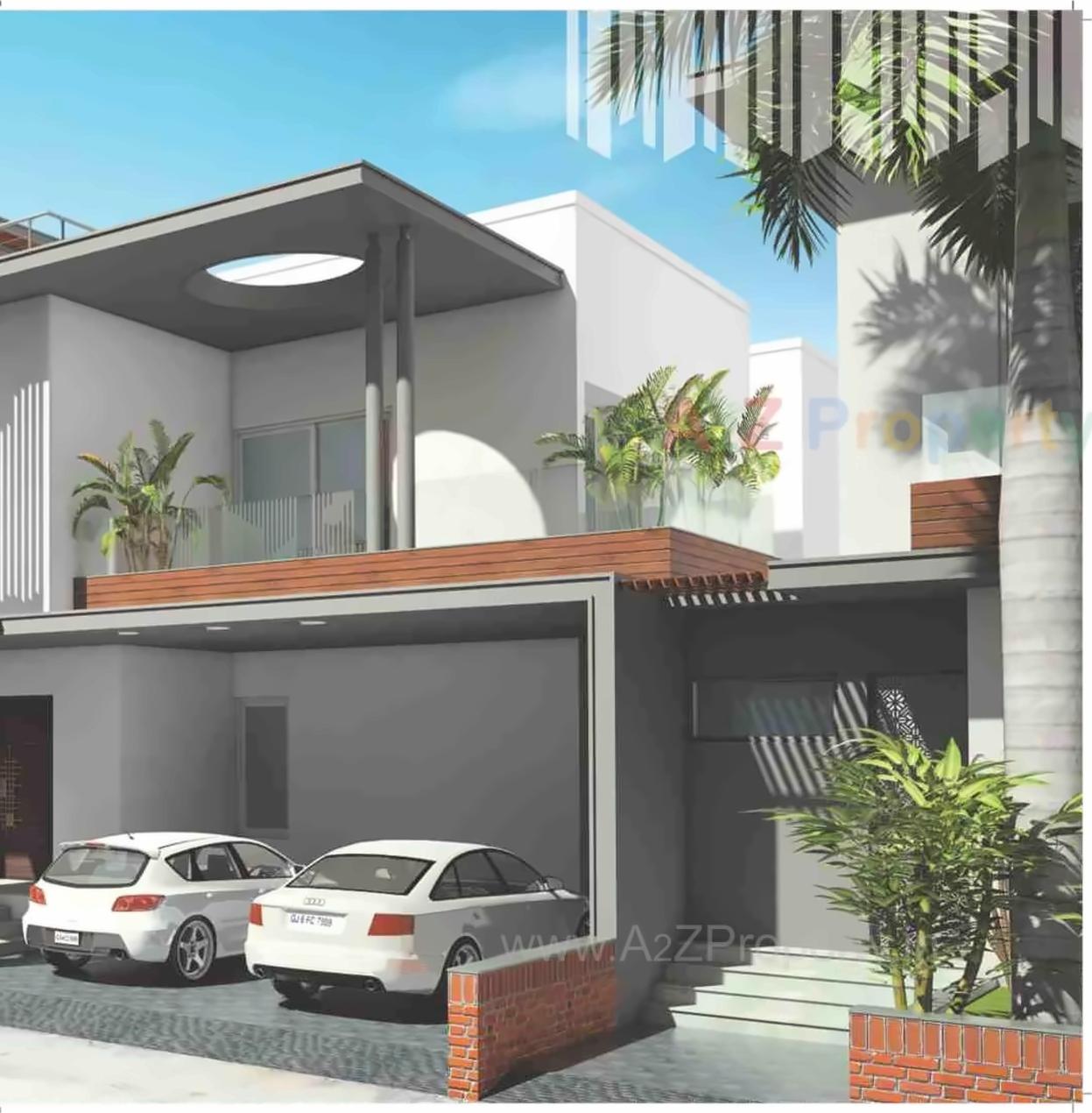 3D Elevation of real estate project Riverway County located at Sevasi, Vadodara, Gujarat