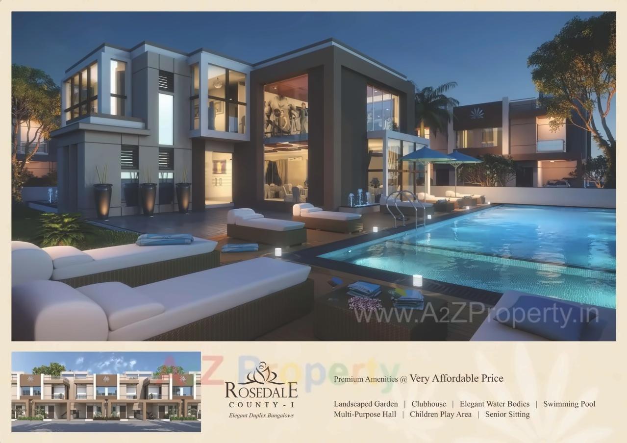 3D Elevation of real estate project Rosedale County located at Dhanyavi, Vadodara, Gujarat