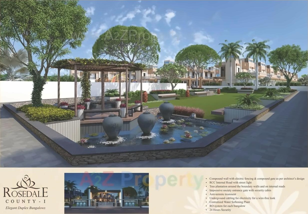 3D Elevation of real estate project Rosedale County located at Dhanyavi, Vadodara, Gujarat