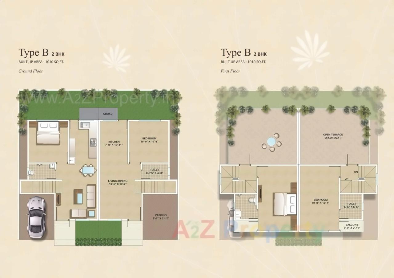 Layout of real estate project Rosedale County located at Dhanyavi, Vadodara, Gujarat