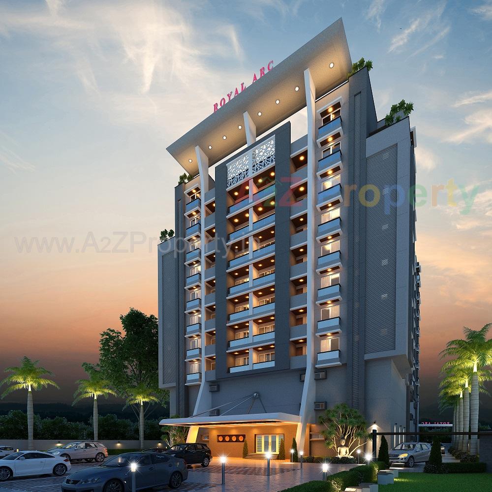 3D Elevation of real estate project Royal Arc located at Kasba, Vadodara, Gujarat