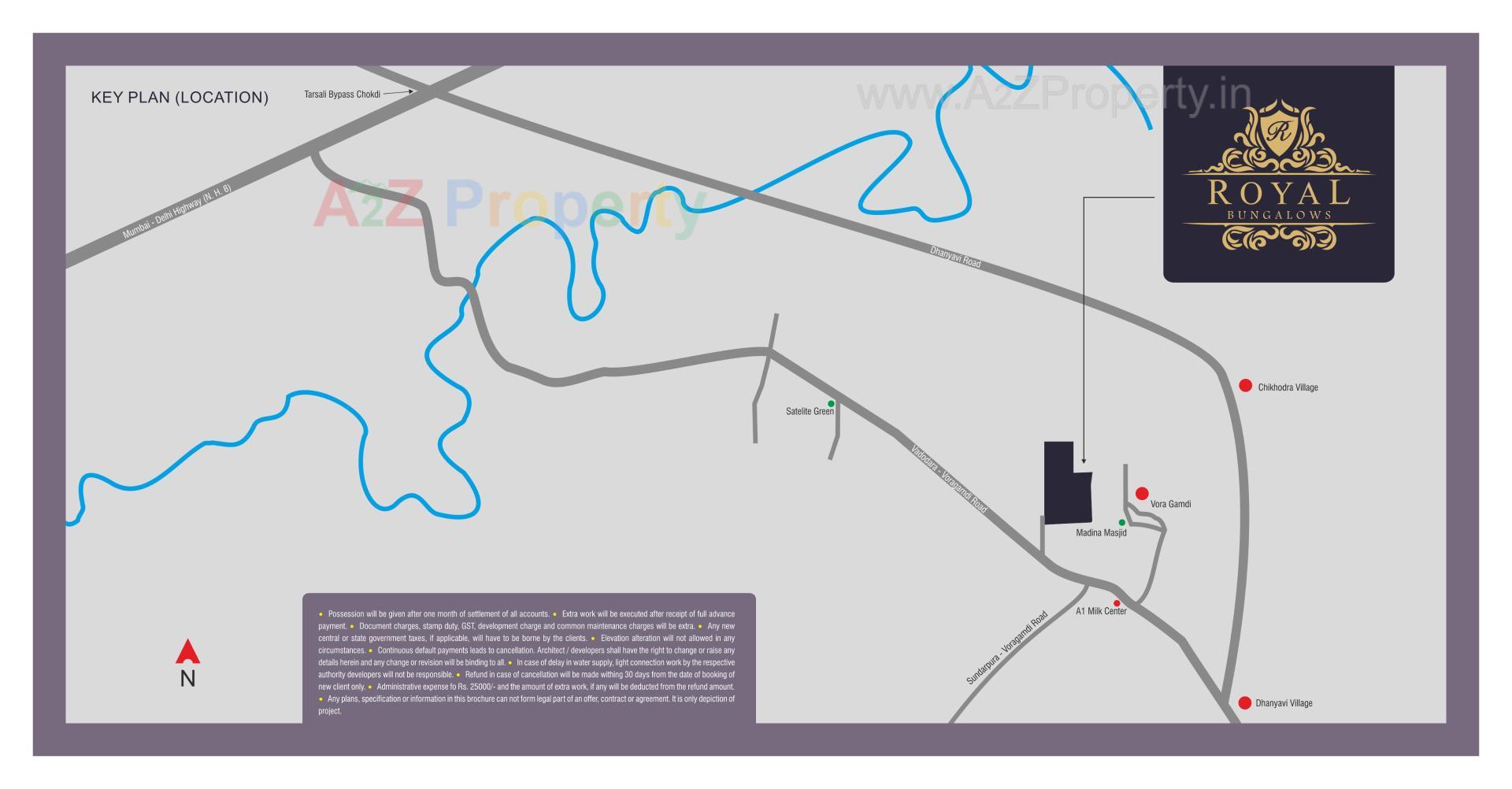  of real estate project Royal Bungalows located at Vora-gamdi, Vadodara, Gujarat