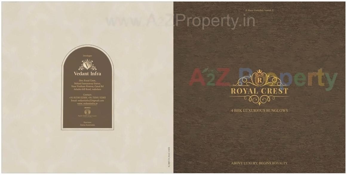  of real estate project Royal Crest located at Bill, Vadodara, Gujarat
