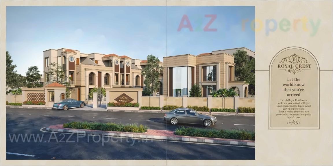 3D Elevation of real estate project Royal Crest located at Bill, Vadodara, Gujarat