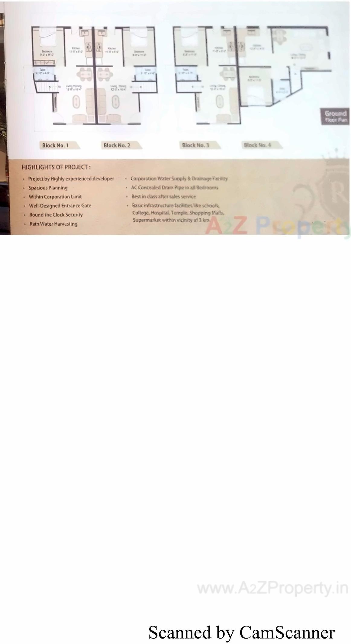 Layout of real estate project Royal Haritage located at Vasna, Vadodara, Gujarat