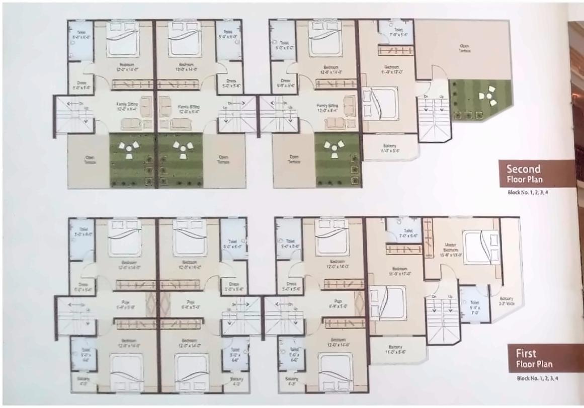 Layout of real estate project Royal Haritage located at Vasna, Vadodara, Gujarat