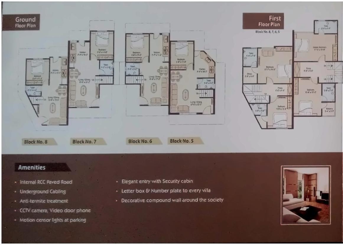 Layout of real estate project Royal Haritage located at Vasna, Vadodara, Gujarat