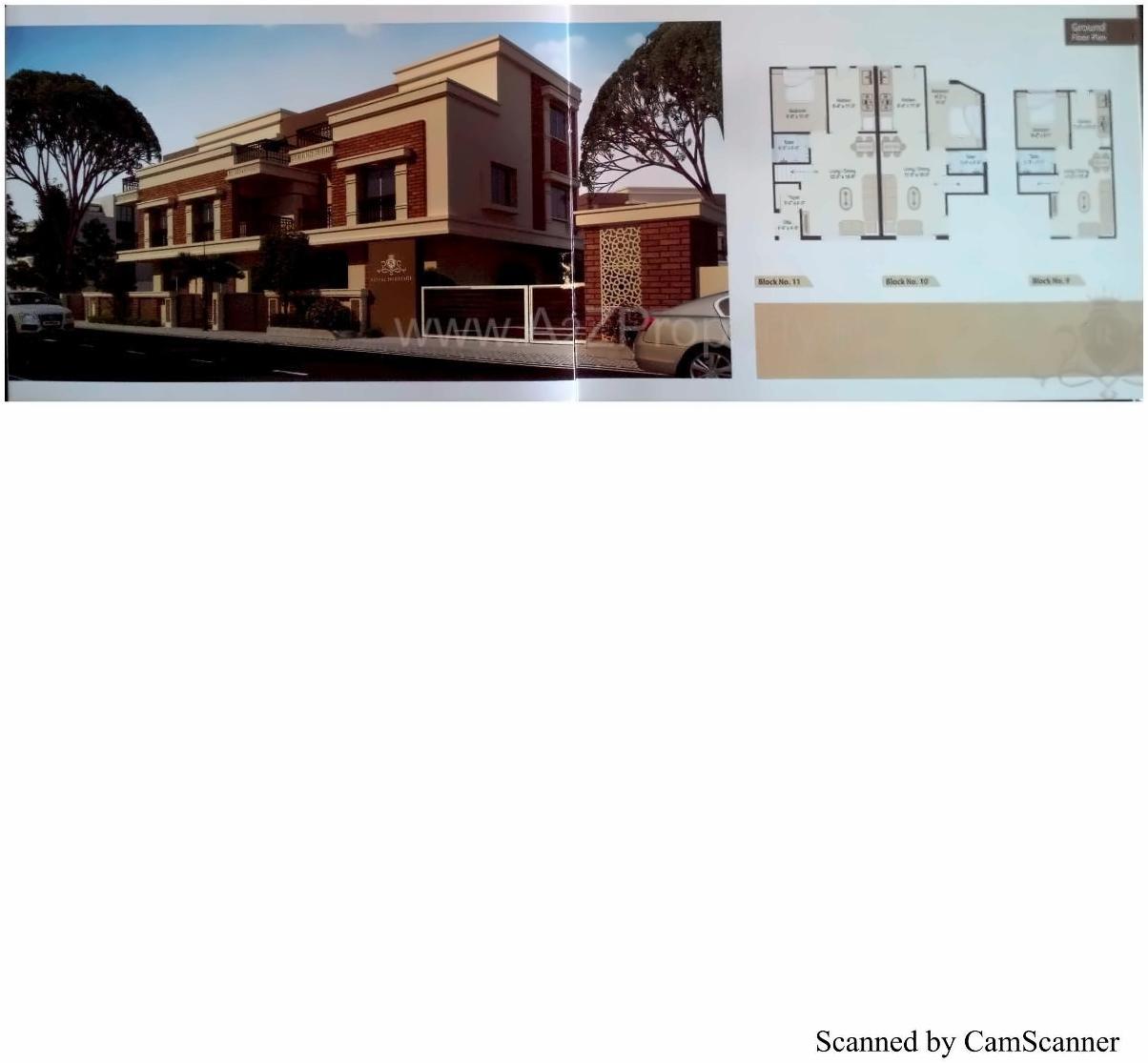 Layout of real estate project Royal Haritage located at Vasna, Vadodara, Gujarat