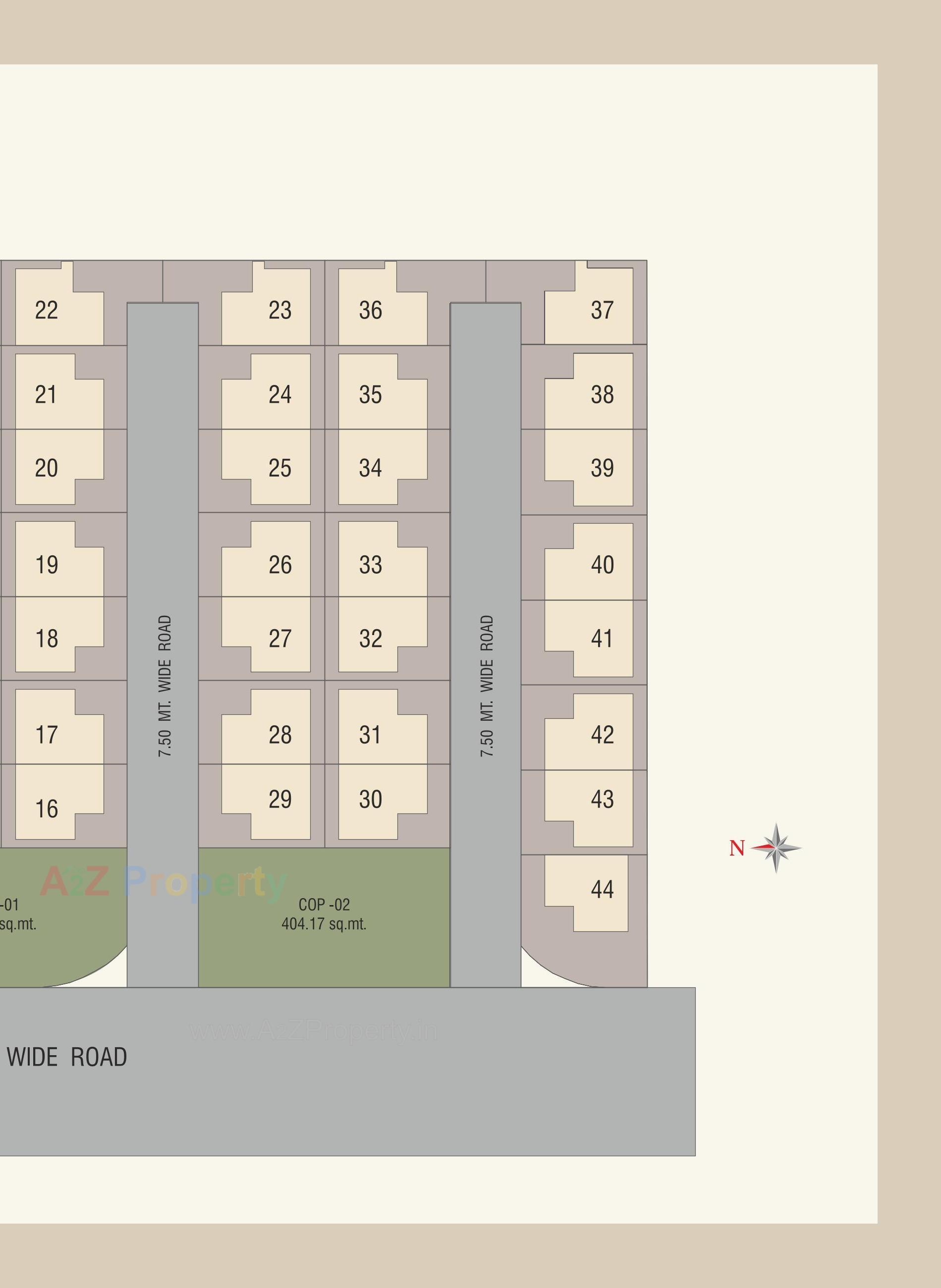 Layout of real estate project Royal Heritage Villa located at Bil, Vadodara, Gujarat