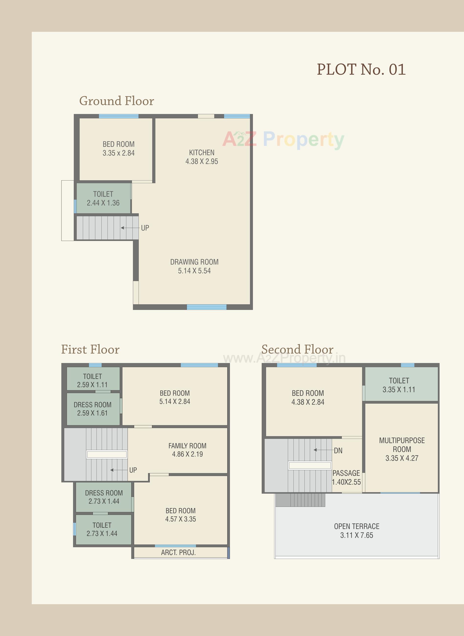 Layout of real estate project Royal Heritage Villa located at Bil, Vadodara, Gujarat