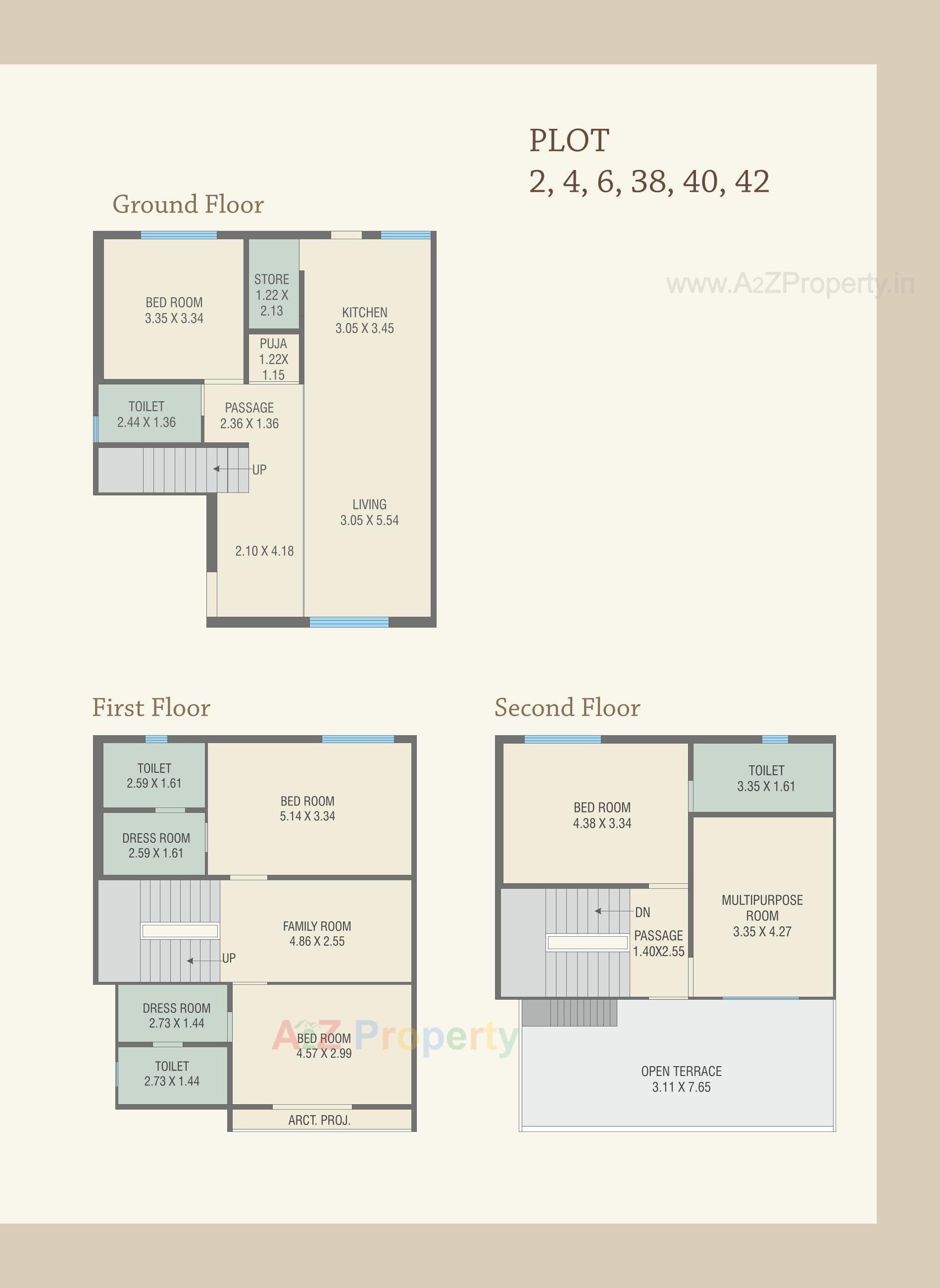 Layout of real estate project Royal Heritage Villa located at Bil, Vadodara, Gujarat