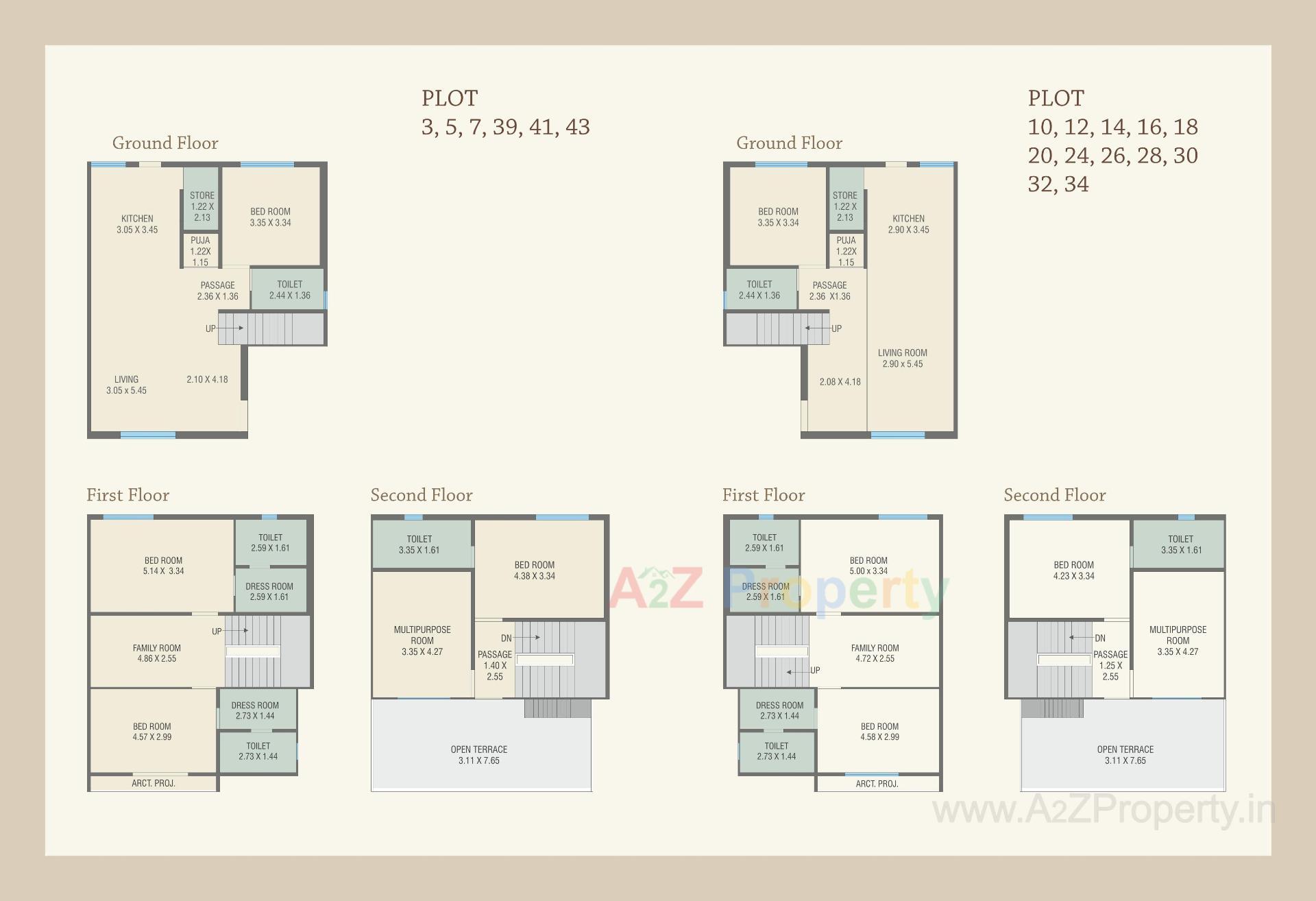 Layout of real estate project Royal Heritage Villa located at Bil, Vadodara, Gujarat