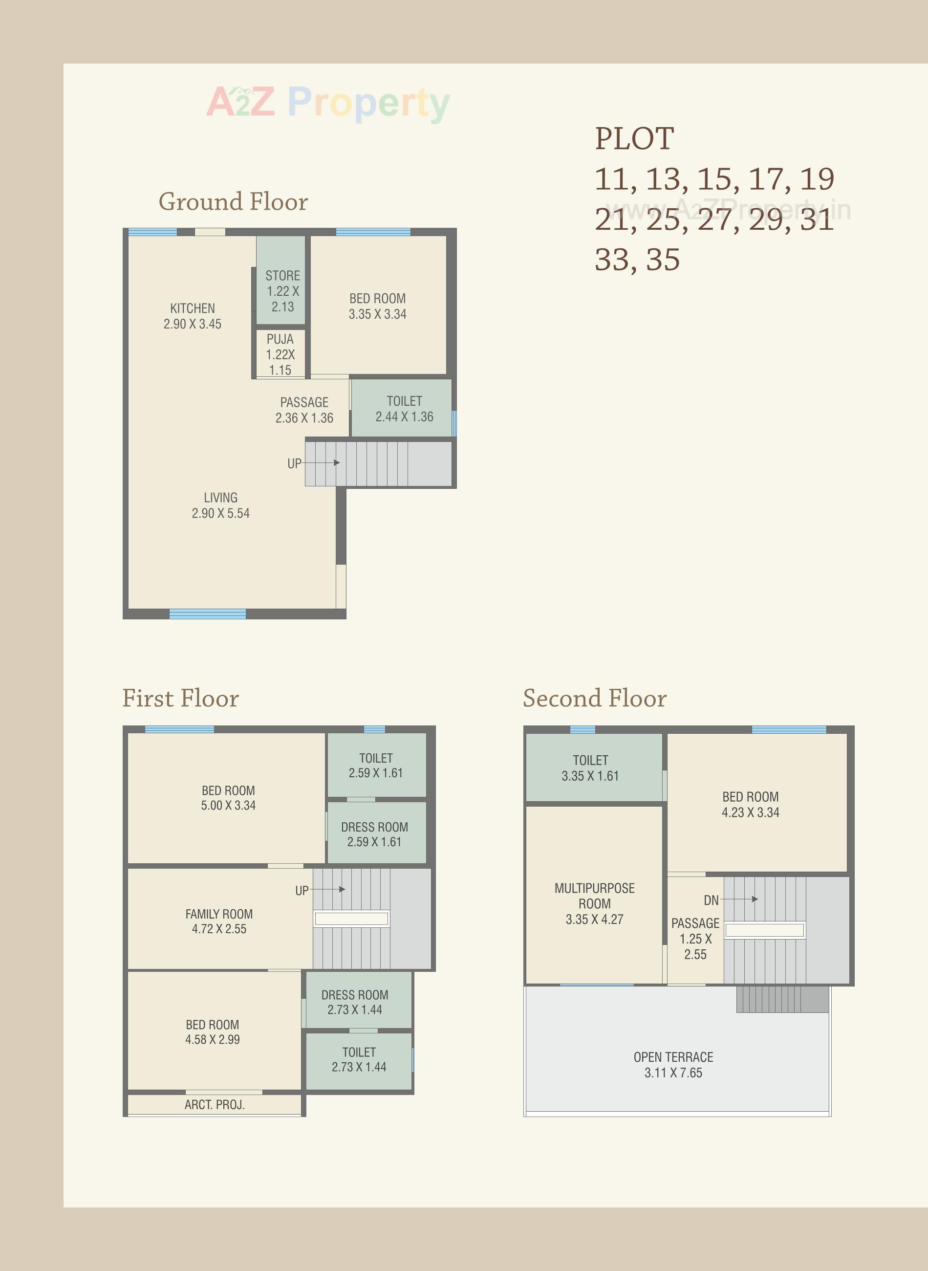 Layout of real estate project Royal Heritage Villa located at Bil, Vadodara, Gujarat