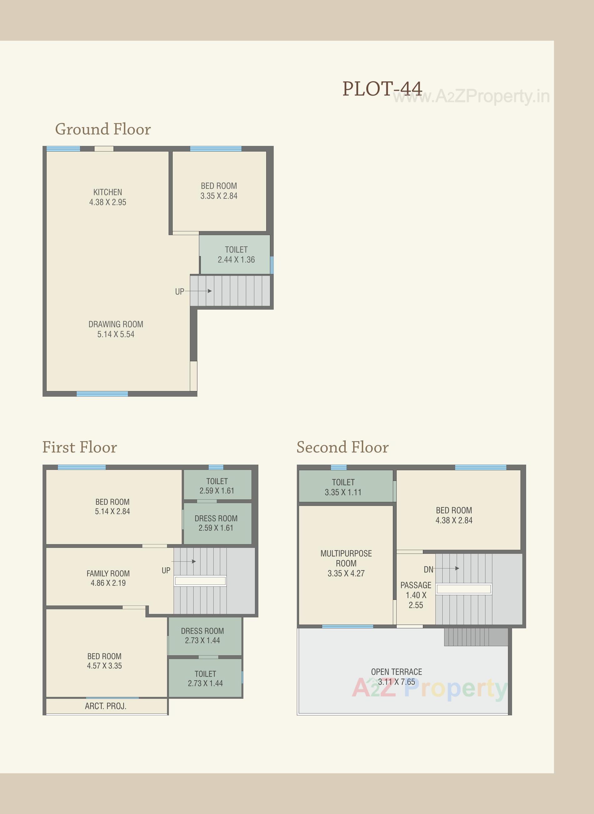 Layout of real estate project Royal Heritage Villa located at Bil, Vadodara, Gujarat