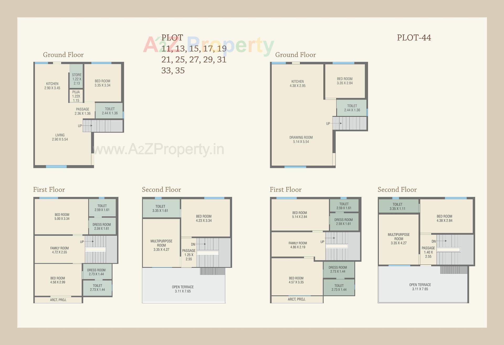 Layout of real estate project Royal Heritage Villa located at Bil, Vadodara, Gujarat