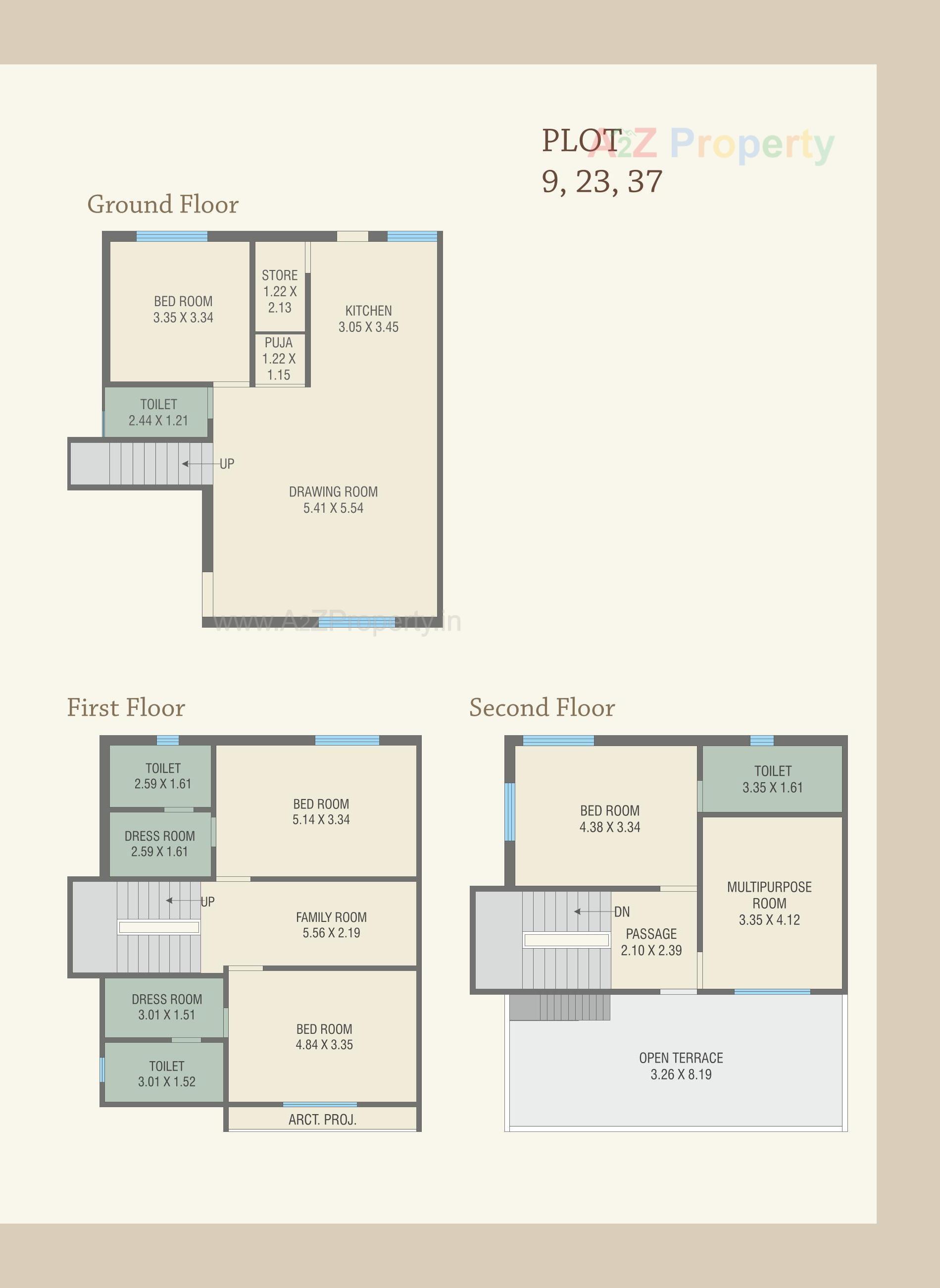 Layout of real estate project Royal Heritage Villa located at Bil, Vadodara, Gujarat