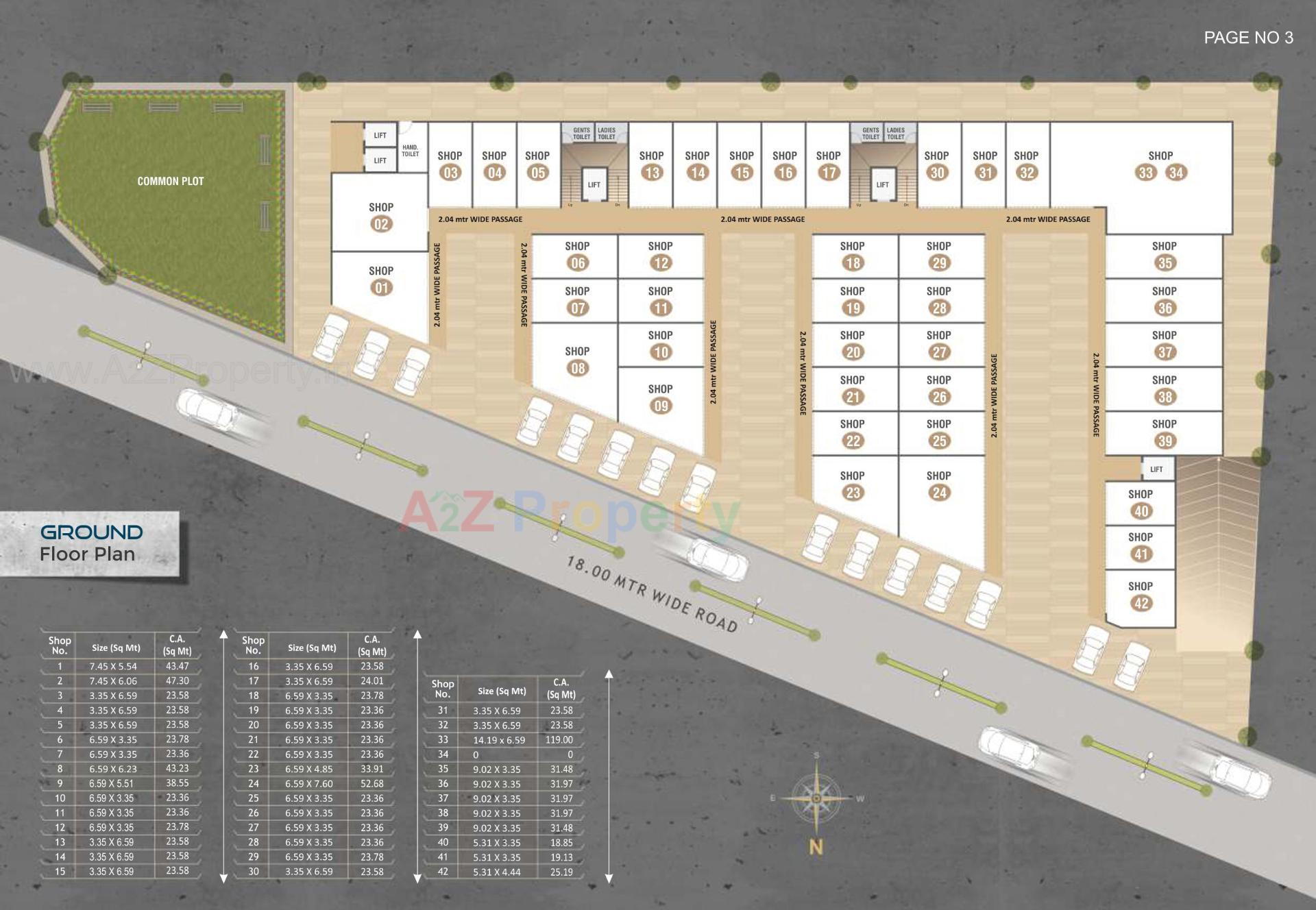 Layout of real estate project Royal Icon located at Karjan, Vadodara, Gujarat
