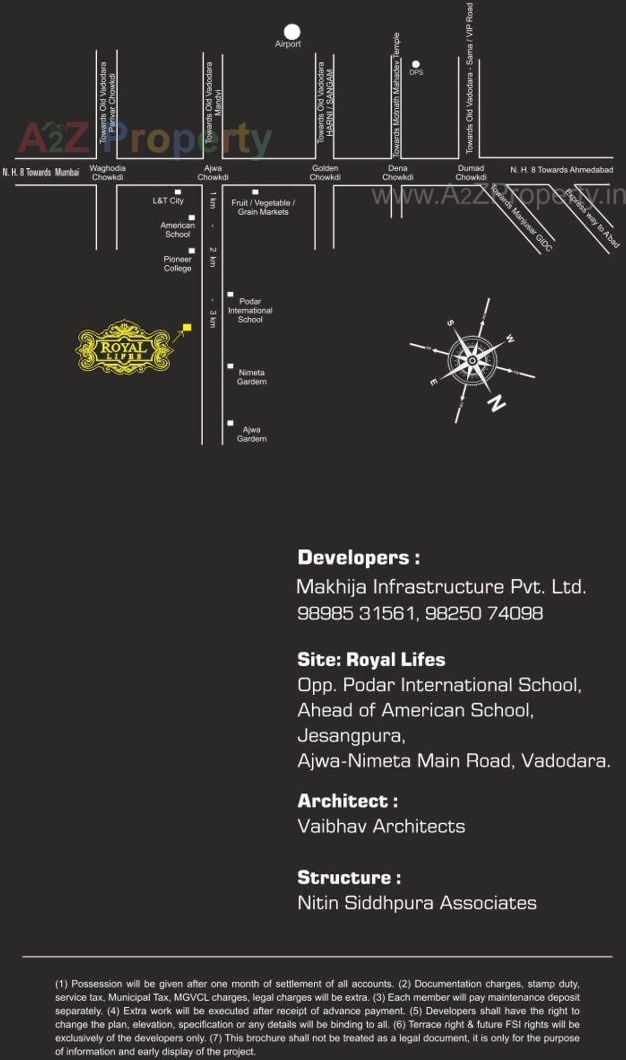  of real estate project Royal Lifes located at Jesangpura, Vadodara, Gujarat