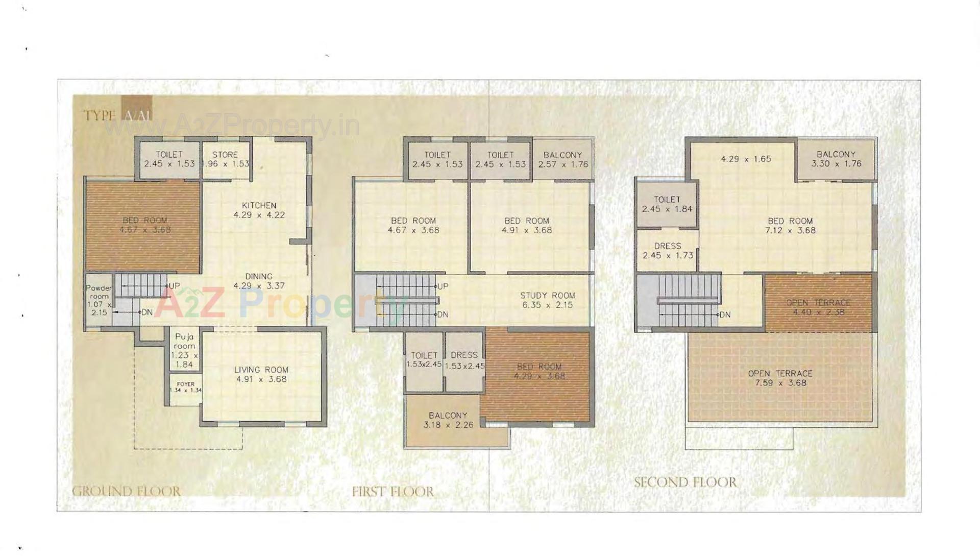 Layout of real estate project Ruchi Boulevard   (plot B) located at Kalali, Vadodara, Gujarat