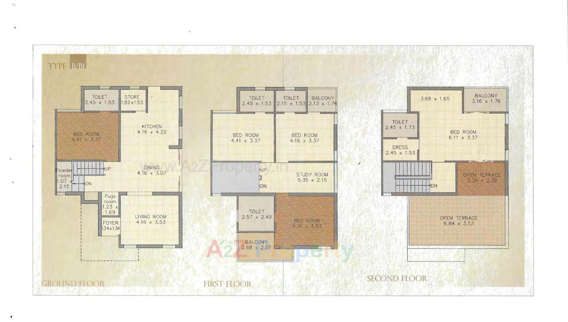 Layout of real estate project Ruchi Boulevard   (plot B) located at Kalali, Vadodara, Gujarat