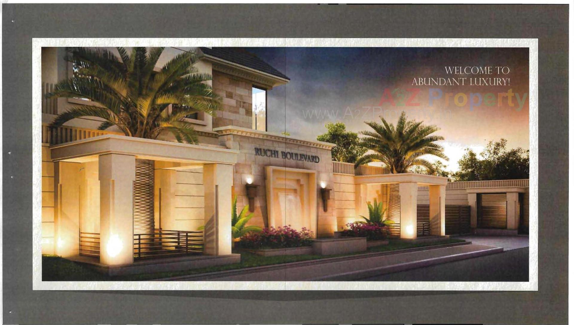 3D Elevation of real estate project Ruchi Boulevard   (plot B) located at Kalali, Vadodara, Gujarat