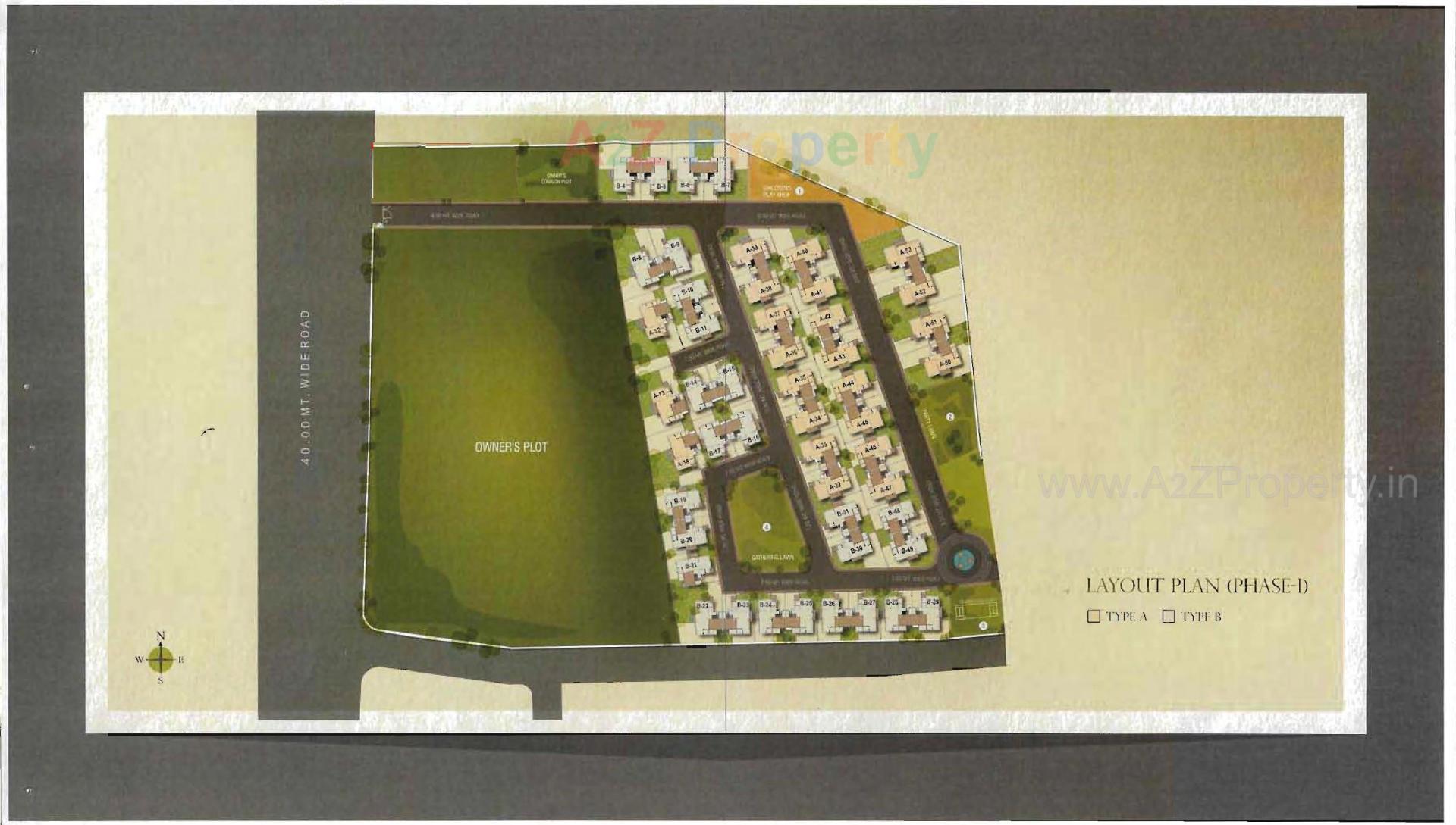 Layout of real estate project Ruchi Boulevard   (plot B) located at Kalali, Vadodara, Gujarat