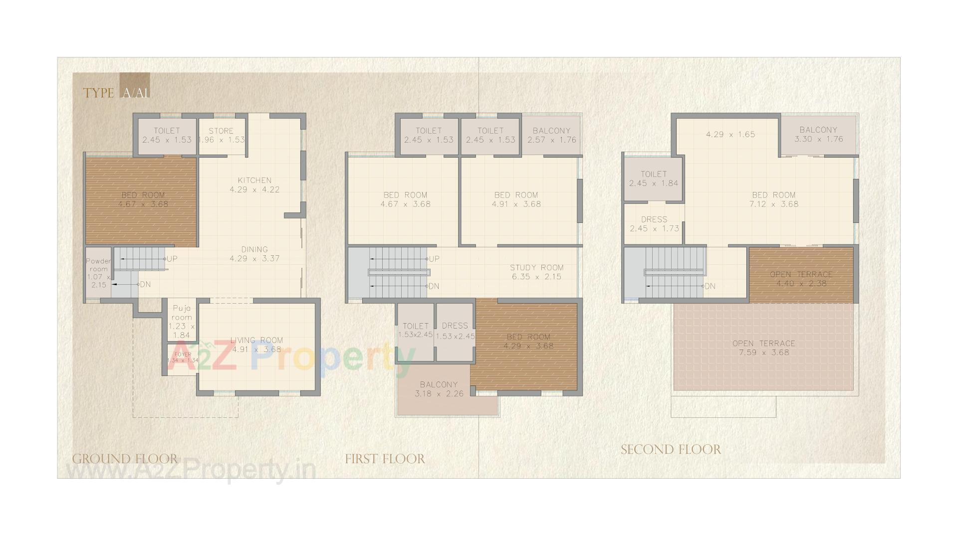 Layout of real estate project Ruchi Boulevard located at Kalali, Vadodara, Gujarat