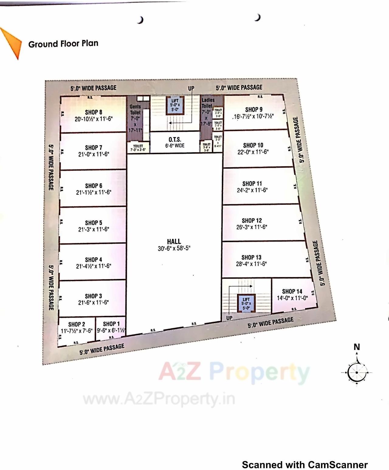 Layout of real estate project Rudraa Complex located at Nimeta, Vadodara, Gujarat