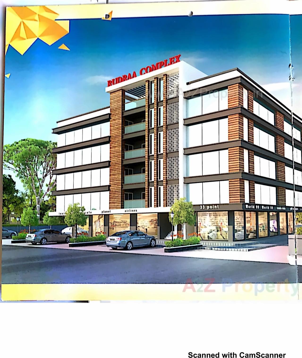 3D Elevation of real estate project Rudraa Complex located at Nimeta, Vadodara, Gujarat