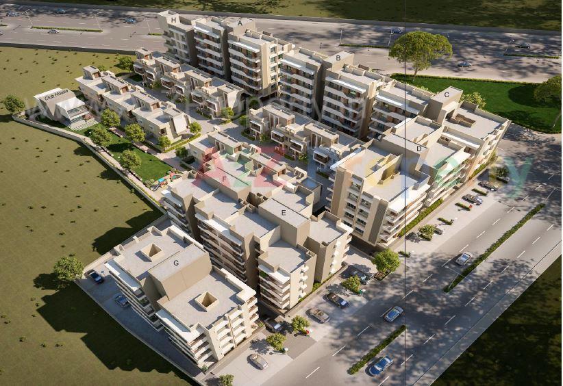 3D Elevation of real estate project Rudraksh Bliss located at Bapod, Vadodara, Gujarat