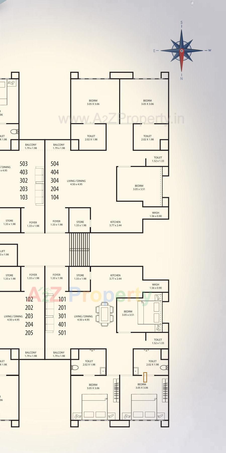 Layout of real estate project Rudraksh Heritage located at Chani, Vadodara, Gujarat