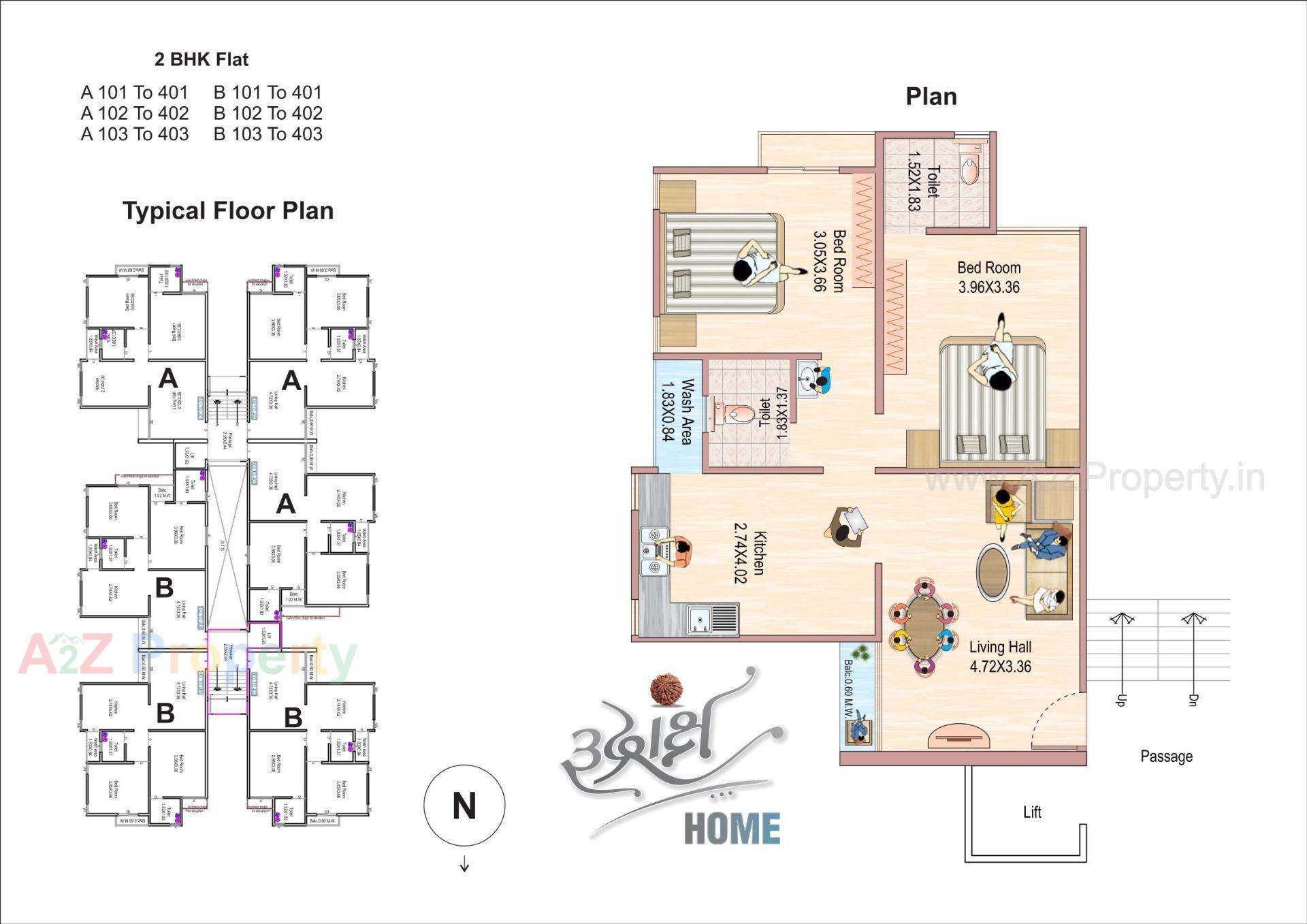 Layout of real estate project Rudraksh Home located at Chhani, Vadodara, Gujarat