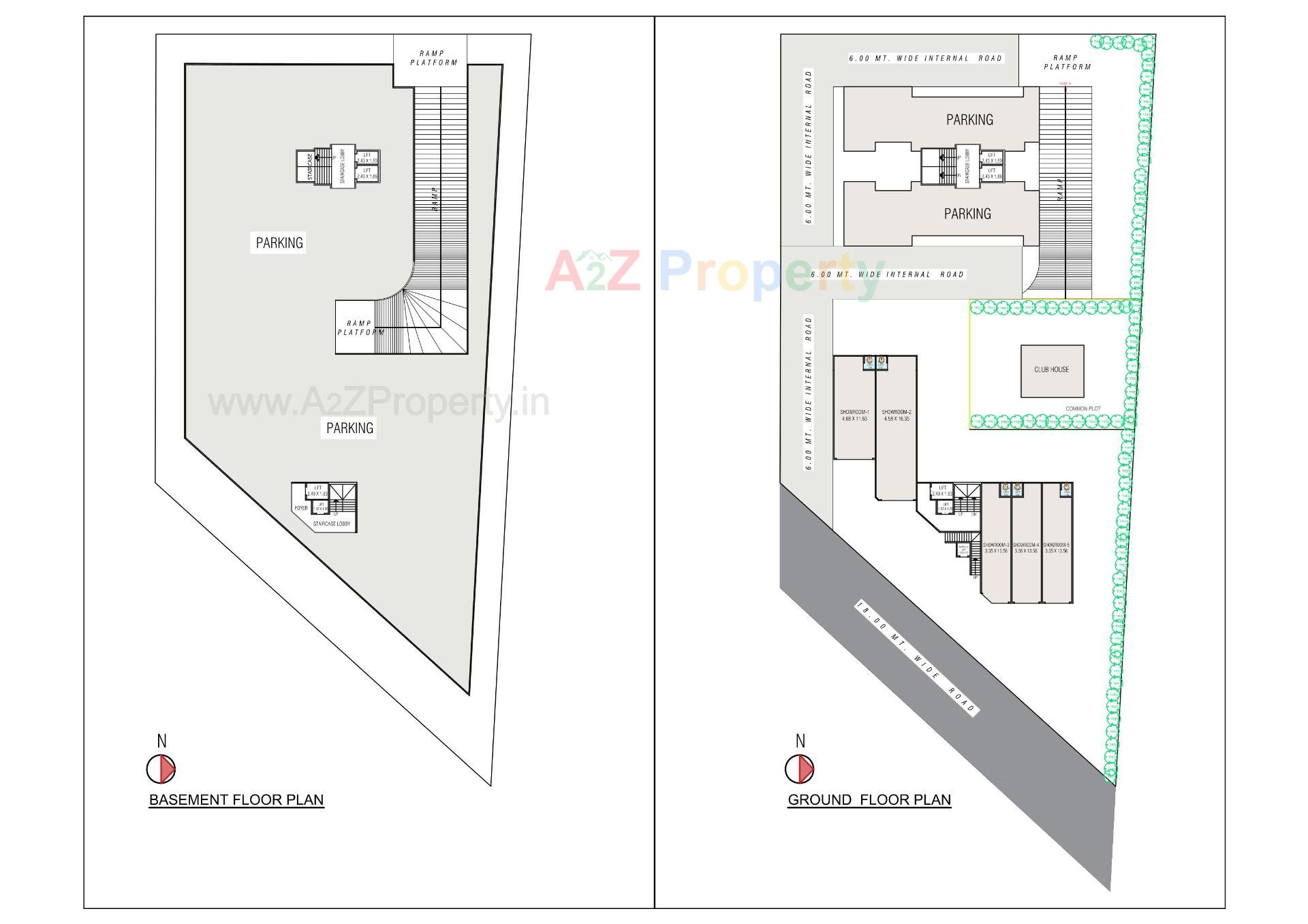 Layout of real estate project Rudraksh Nex located at Harni, Vadodara, Gujarat