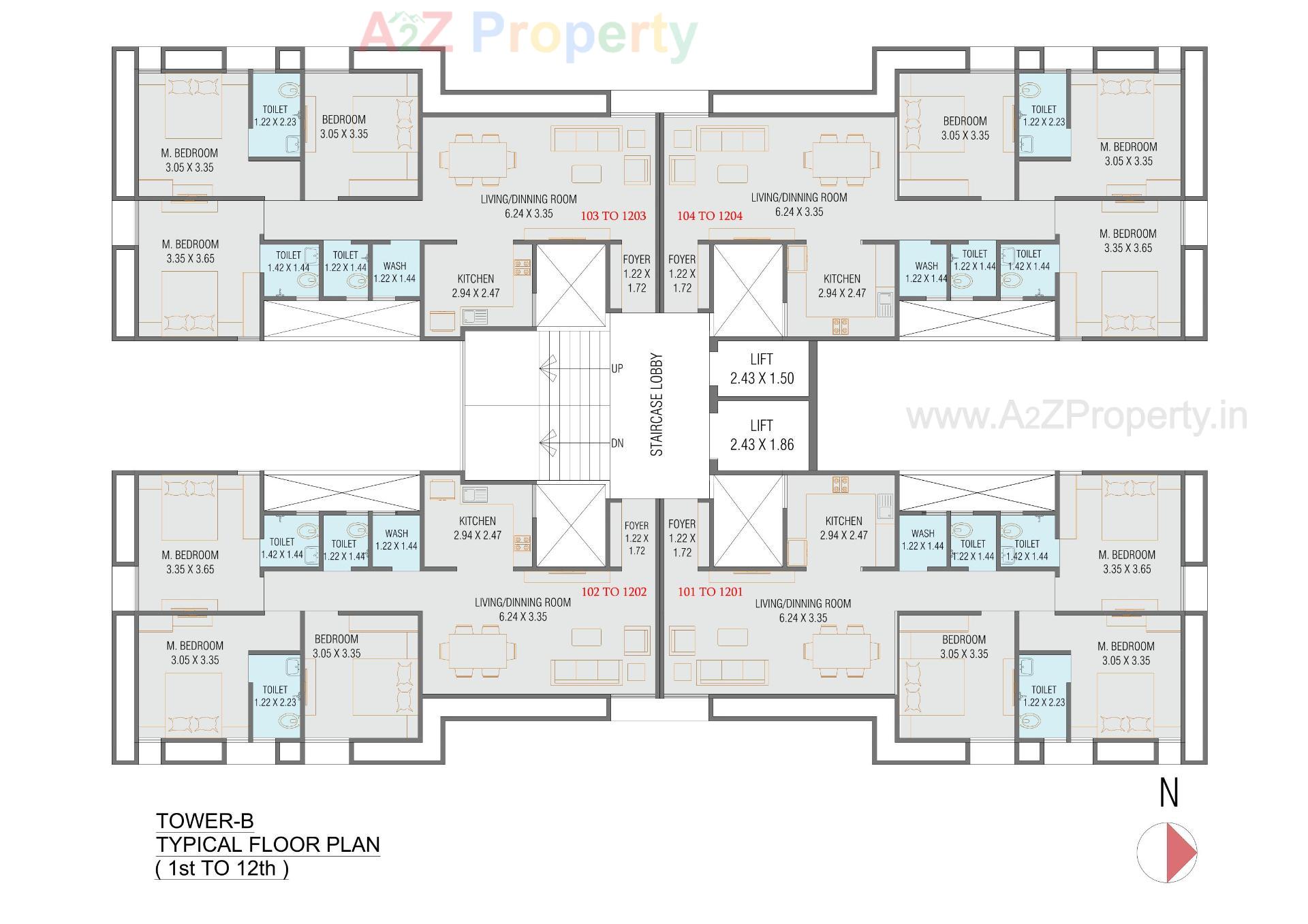 Layout of real estate project Rudraksh Nex located at Harni, Vadodara, Gujarat