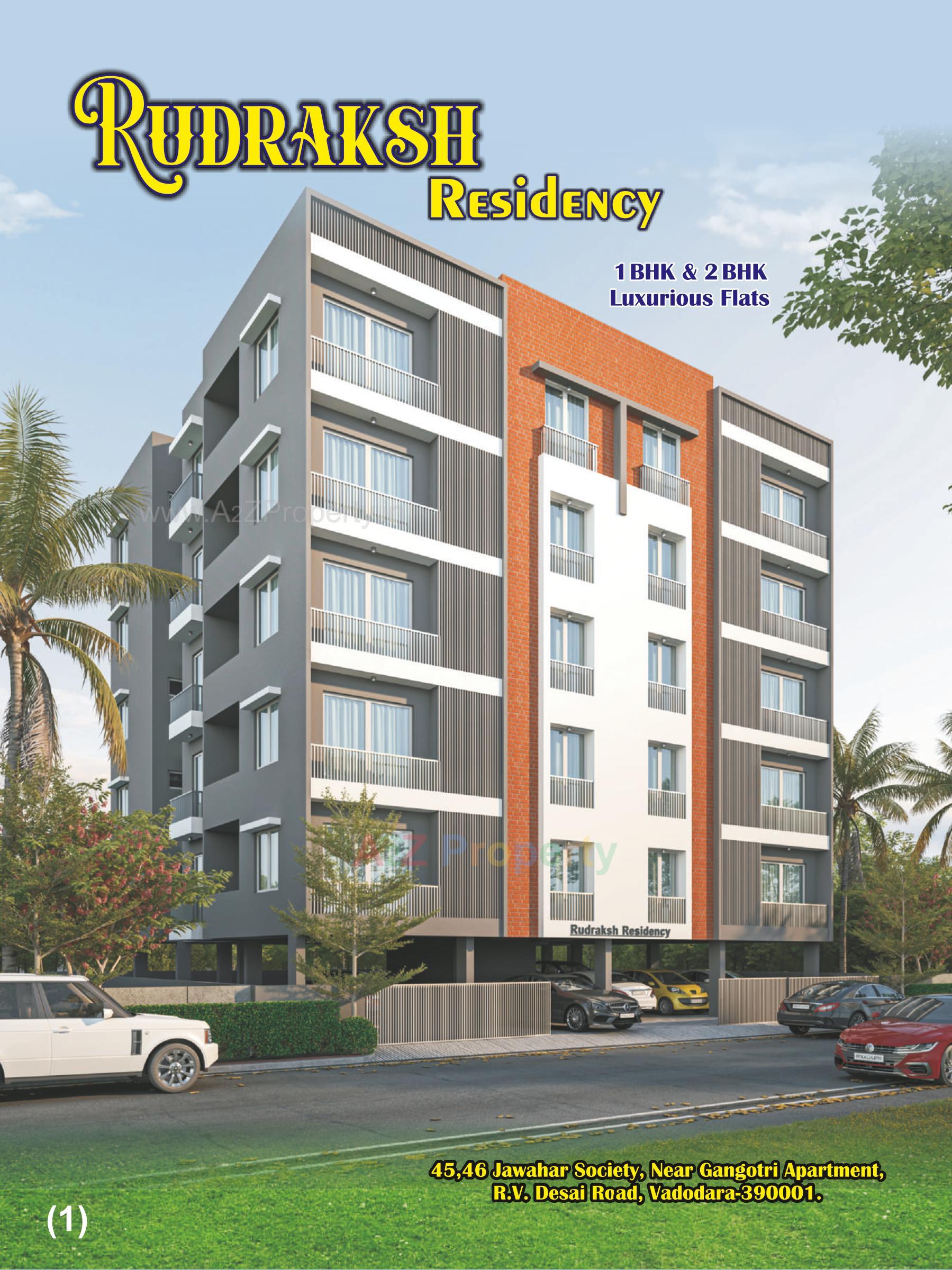 3D Elevation of real estate project Rudraksh Residency located at Kasba, Vadodara, Gujarat