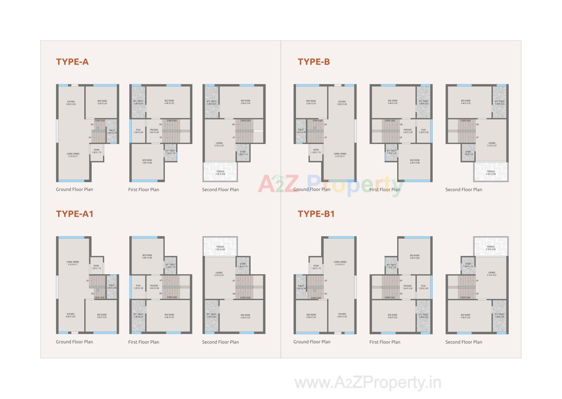 Layout of real estate project Rudraksh Villa located at Chhani, Vadodara, Gujarat