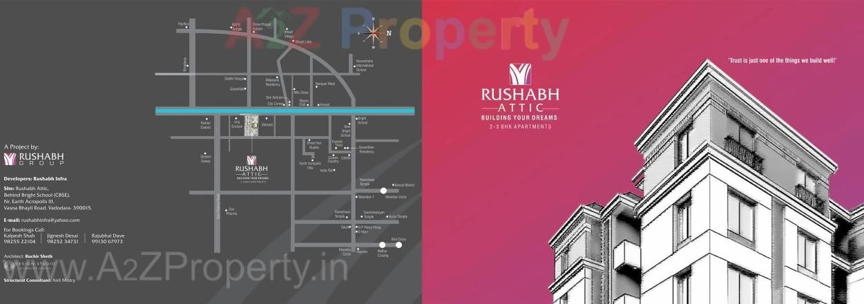  of real estate project Rushabh Attic located at Tandalaja, Vadodara, Gujarat