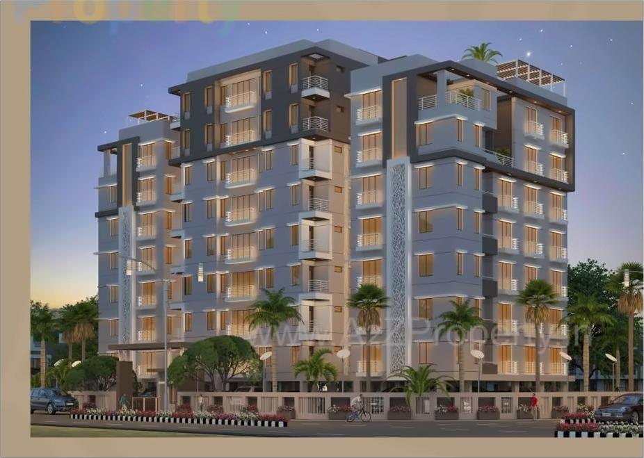3D Elevation of real estate project Rutu Silver located at Manjalpur, Vadodara, Gujarat