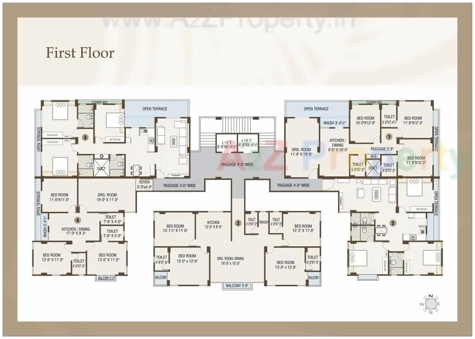 Layout of real estate project Rutu Silver located at Manjalpur, Vadodara, Gujarat